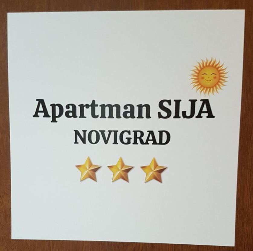 Apartman Sija Novigrad Novigrad  Zewnętrze zdjęcie